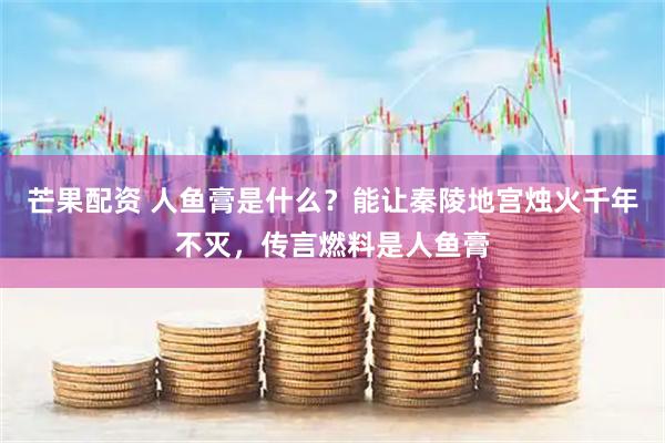 芒果配资 人鱼膏是什么？能让秦陵地宫烛火千年不灭，传言燃料是人鱼膏